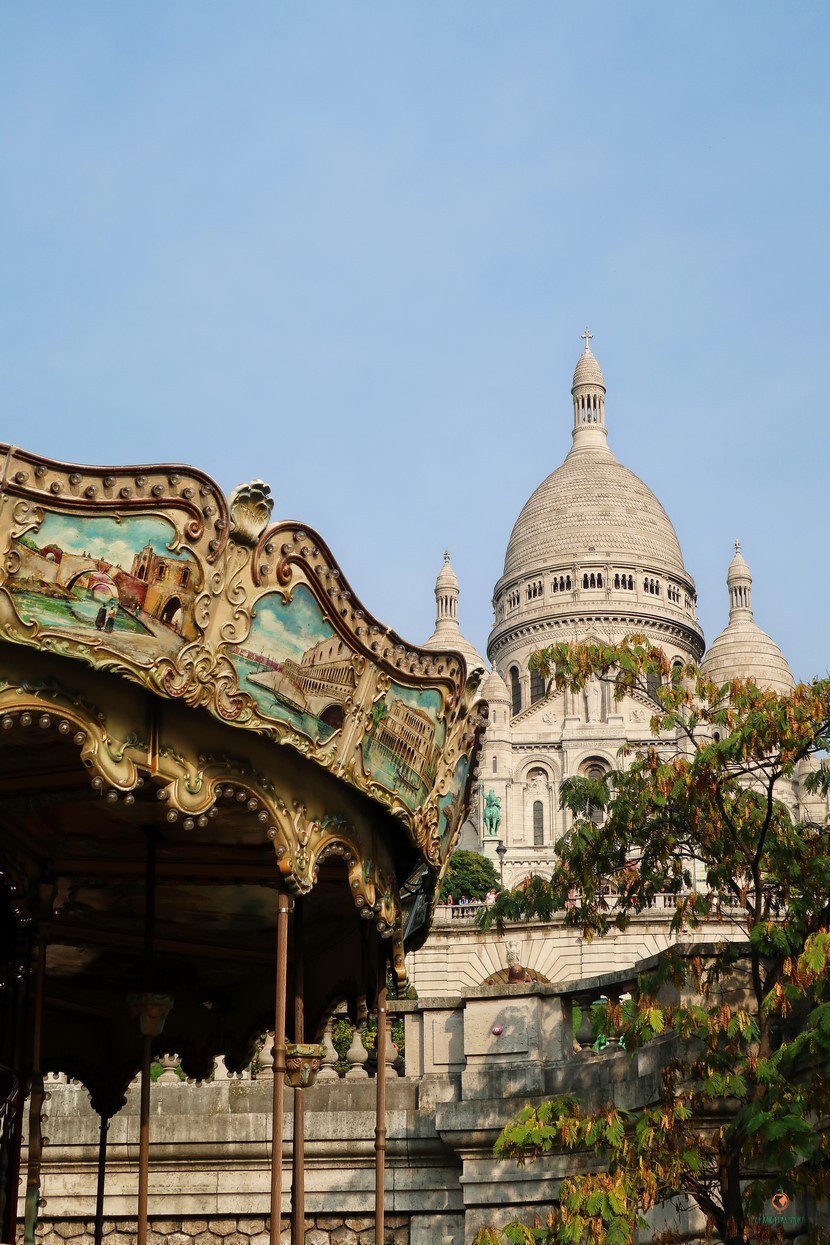 Vistas al Sagrado Corazón en París.