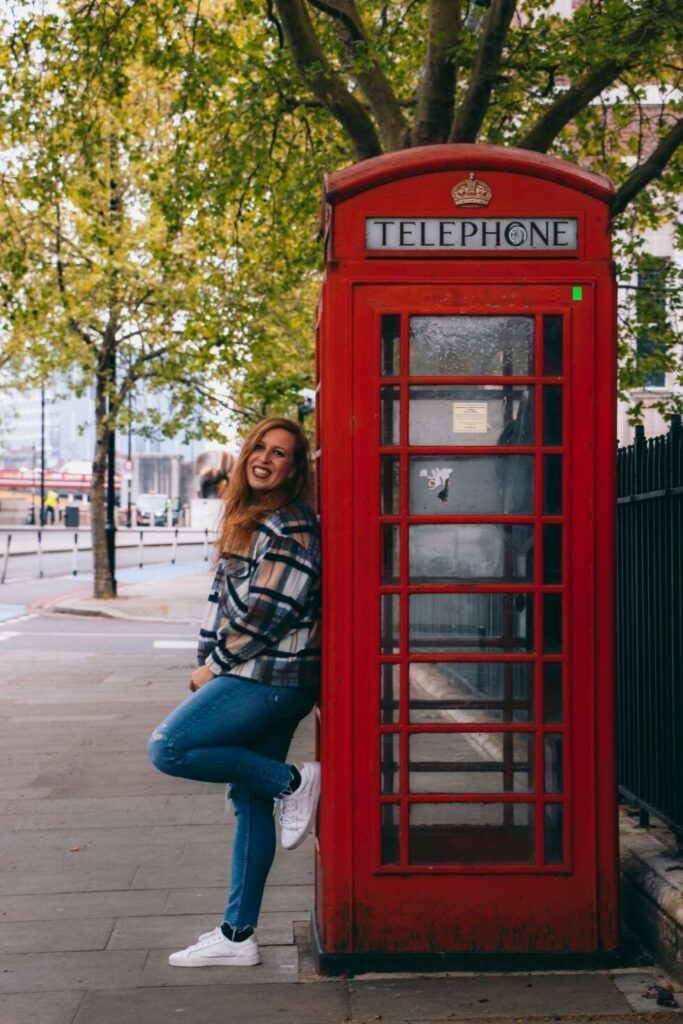 fotos en Londres cabina de teléfono