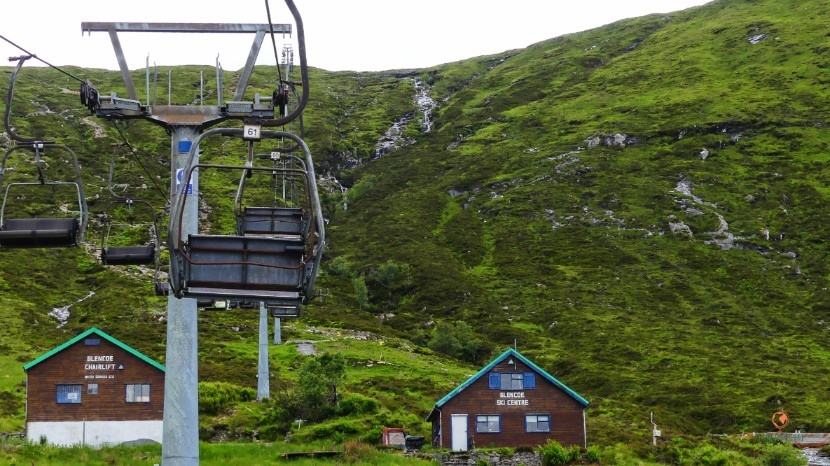 Disfrutando de Escocia desde las alturas.