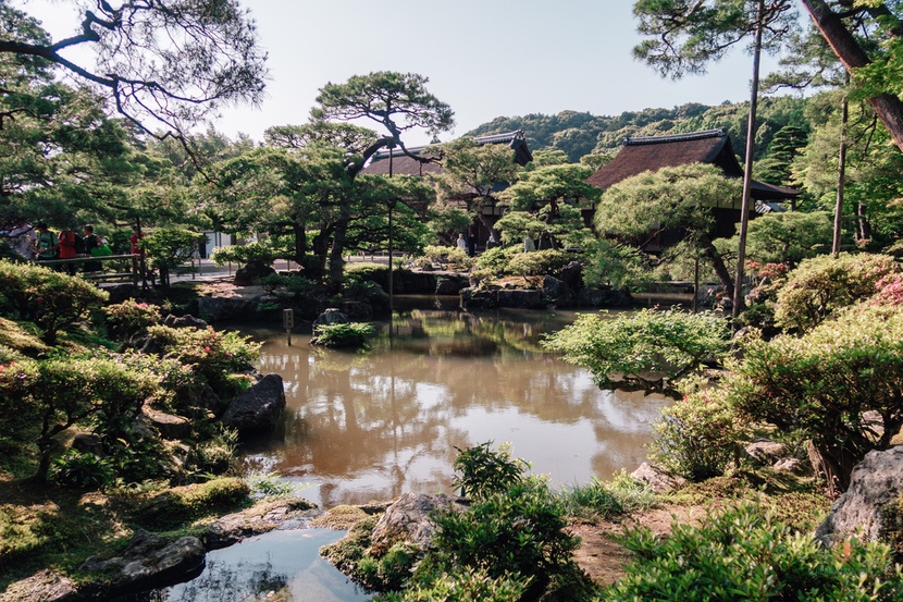 Ginkakuji jardín.