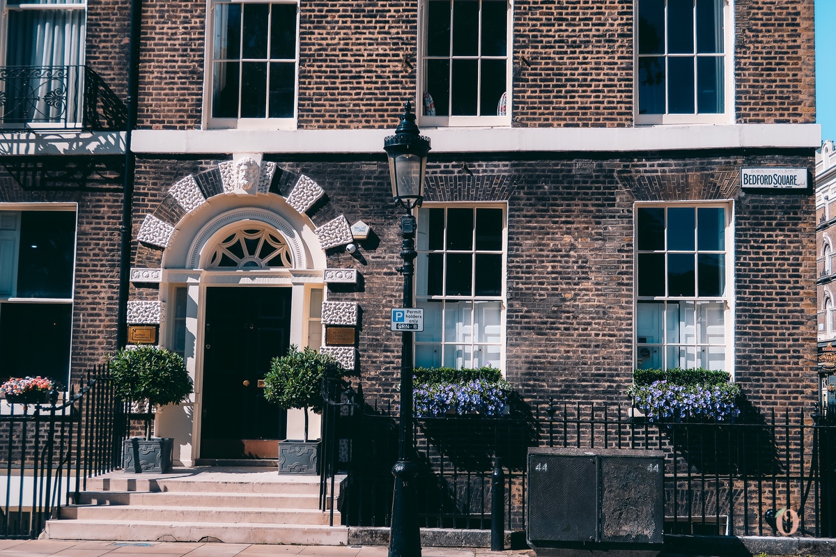 Bedford Square en bloomsbury en Londres