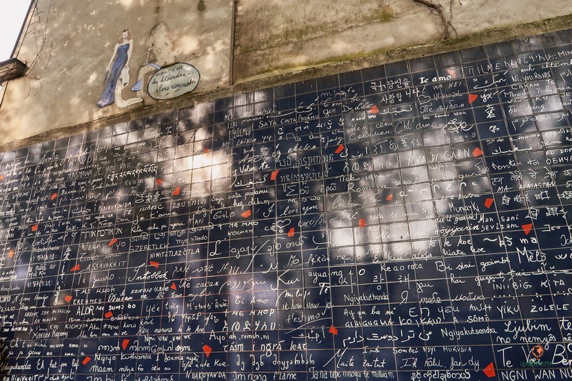 En el barrio de Montmartre, el muro de los Te Quiero.
