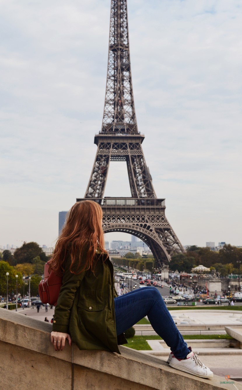 Vistas de la Torre Eiffel desde Trocadero.
