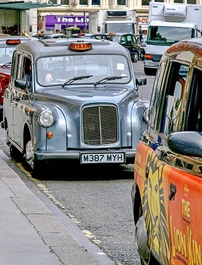 pintorescos taxis de Londres