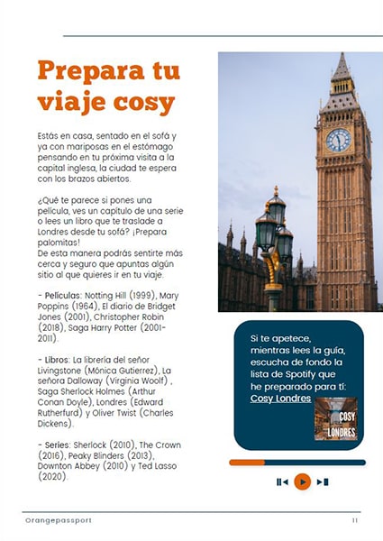 prepara tu viaje cosy a Londres