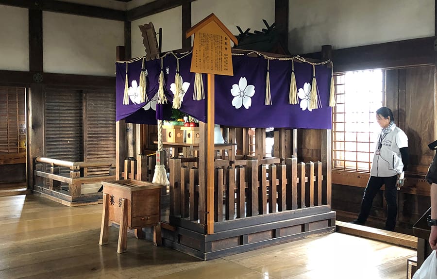 Castillo Himeji desde dentro