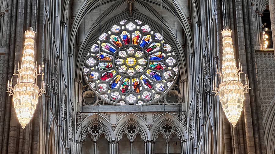 Vidriera interior Abadía de Westminster
