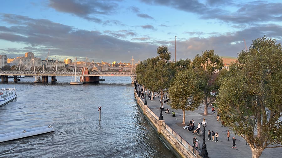 Muro de contención Támesis South Bank