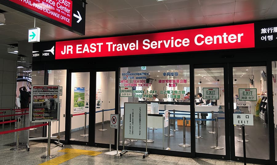 Oficinas de cambio del Japan Rail Pass