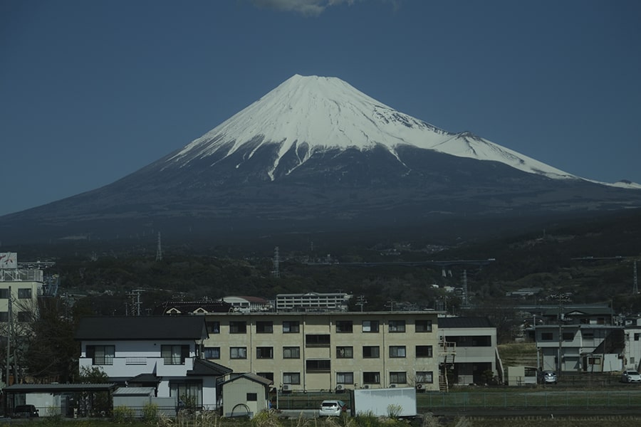 Vistas Fuji desde shinkansen