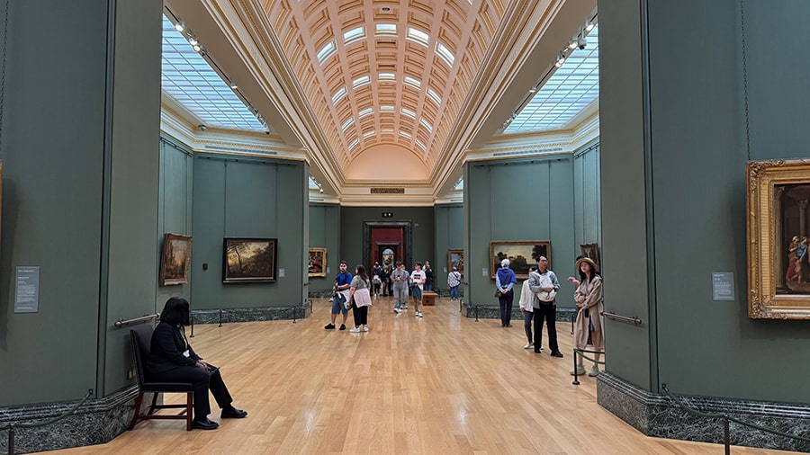 Zona turquesa de la National Gallery